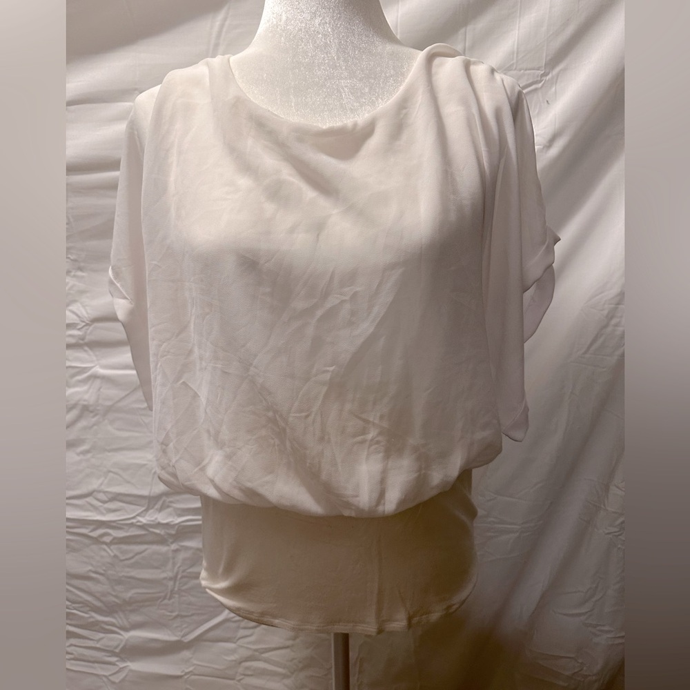 Joseph A white bat sleeved blouse size large